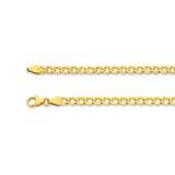 9ct Yellow Gold - New York Curb - Necklace Chain