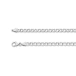 18ct White Gold - New York Curb - Necklace Chain