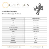 950 Platinum - Cupid of Peace Charm