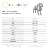 950 Platinum - Cane Corso Dog Charm