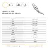 950 Platinum - Cornicello Charm