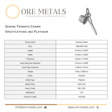 950 Platinum - Sewing Trinkets Charm