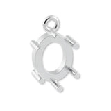 925 Sterling Silver - Oval Prong Setting