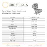 950 Platinum - Rustic Winery Display Barrel Charm