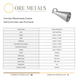 950 Platinum - Vintage Megaphone Charm