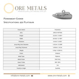 950 Platinum - Powerboat Charm