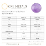 Amethyst - Round Cabochon