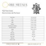 950 Platinum - Tree Frog Charm