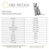 950 Platinum - Ocicat Cat Charm
