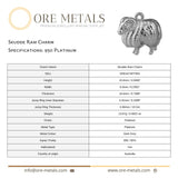 950 Platinum - Skudde Ram Charm