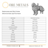 950 Platinum - Newfoundland Dog Charm