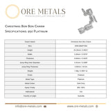 950 Platinum - Christmas Bon Bon Charm