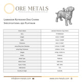 950 Platinum - Labrador Retriever Dog Charm