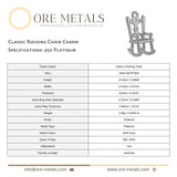 950 Platinum - Classic Rocking Chair Charm