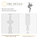 950 Platinum - Whimsical Fairy Charm