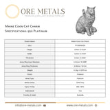 950 Platinum - Maine Coon Cat Charm