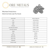 950 Platinum - Western Stagecoach Charm