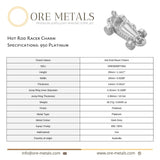 950 Platinum - Hot Rod Racer Charm
