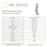 950 Platinum - Sydney Harbour Bridge Charm