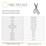 950 Platinum - Hair Stylist Scissors Charm