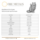 950 Platinum - Ragamuffin Cat Charm