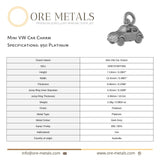 950 Platinum - Mini VW Car Charm