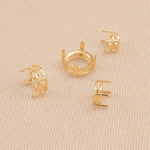 9ct Yellow Gold - Round Basket Setting