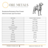 950 Platinum - Rhodesian Ridgeback Dog Charm