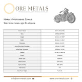 950 Platinum - Harley Motorbike Charm
