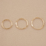 9ct Yellow Gold - Faceted Sleepers