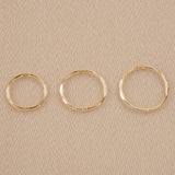 9ct Yellow Gold - Faceted Sleepers