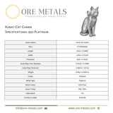 950 Platinum - Korat Cat Charm