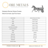 950 Platinum - Harness Racing Horse Charm