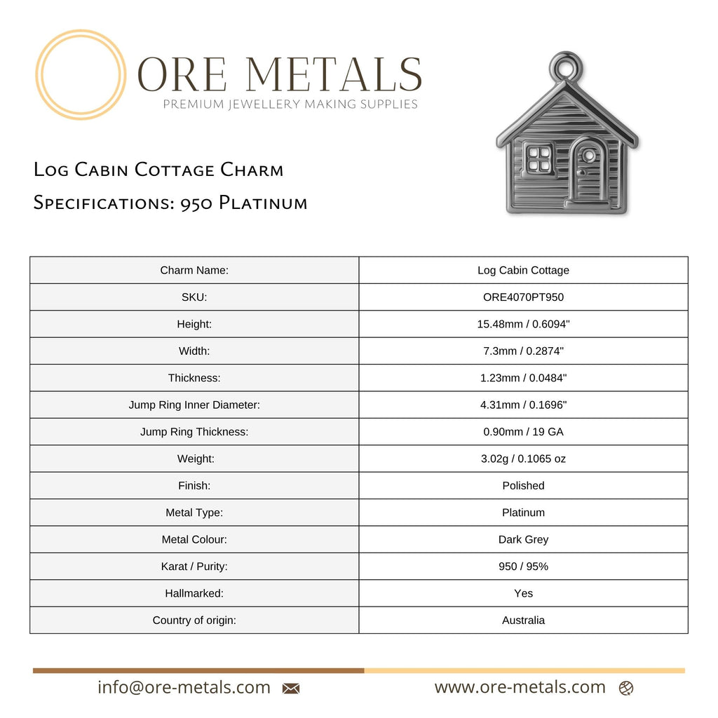 950 Platinum - Log Cabin Cottage Charm