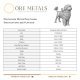 950 Platinum - Portuguese Water Dog Charm