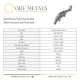 950 Platinum - Australian Platypus Charm