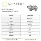 950 Platinum - Vintage Beach Buggy Charm