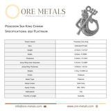 950 Platinum - Poseidon Sea King Charm