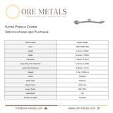 950 Platinum - Kayak Paddle Charm