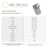 950 Platinum - Jack in the Box Charm