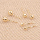 9ct Yellow Gold - Ball Stud Earrings