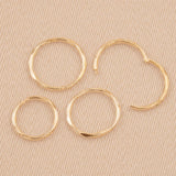 9ct Yellow Gold - Faceted Sleepers