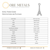 950 Platinum - Eiffel Tower Charm