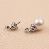 9ct White Gold - Sml Beehive Pearl Cup Setting