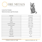 950 Platinum - Lykoi Cat Charm
