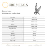 950 Platinum - Soaring Eagle Charm