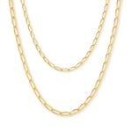 9ct Yellow Gold - Chicago Long Curb - Bracelet Chain