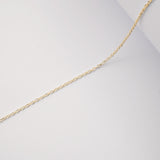 9ct Yellow Gold - Diamond Cut Cable - Chain Extender