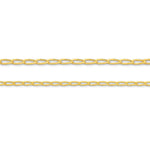 9ct Yellow Gold - Chicago Long Curb - Chain Extender