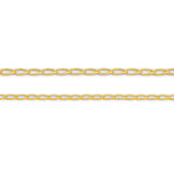 9ct Yellow Gold - Chicago Long Curb - Chain Extender